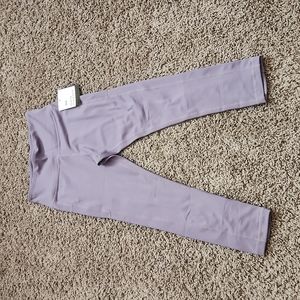 NWT Senita Athletics Lilac Criss Cross Capri XS